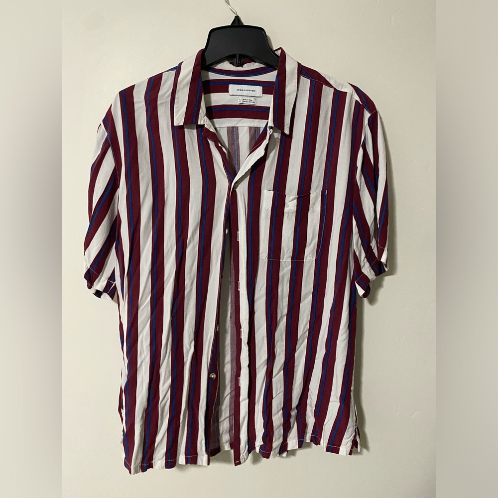 UA striped bottom up shirt